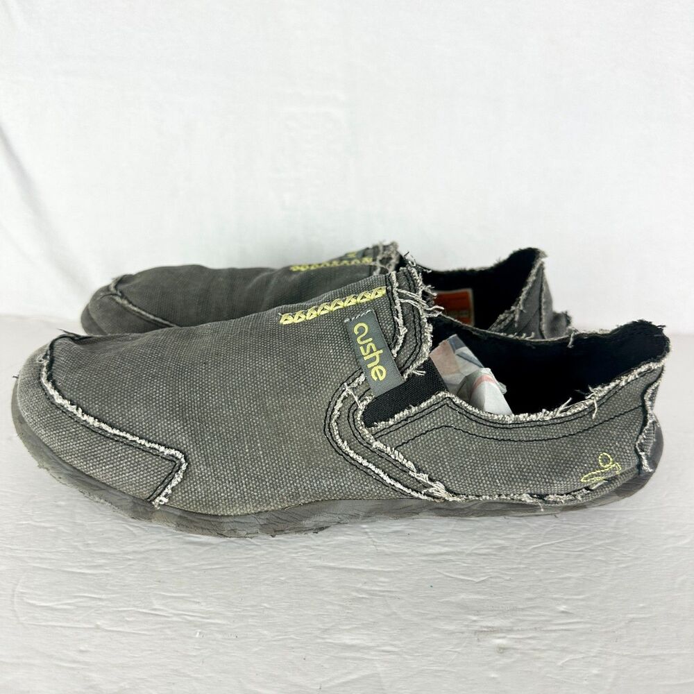 Cushe Men's Slipper Shoe Size 11 Black Canvas Slip On Lightweight